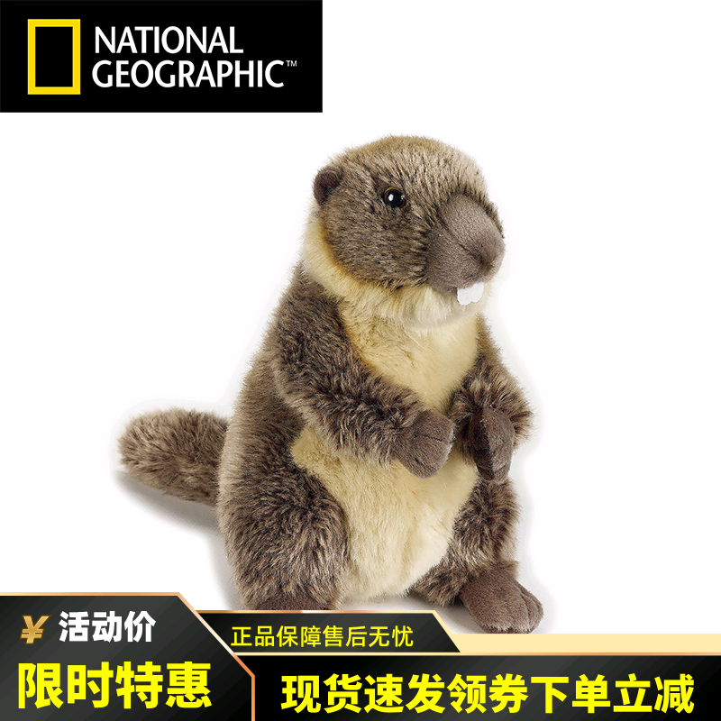 National Geographic National Geographic Simulation Animals paparazzi Squirrel Dry Otters Fur Suede Toy