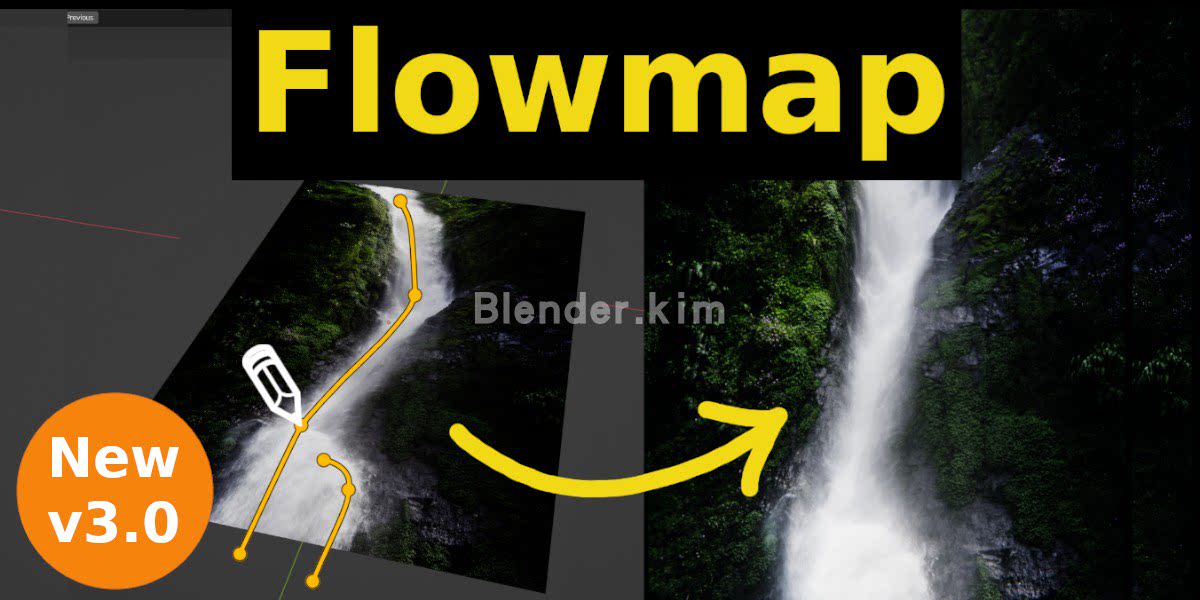程序流动预设 Procedural Flowmap - Blender预设-魔酷网