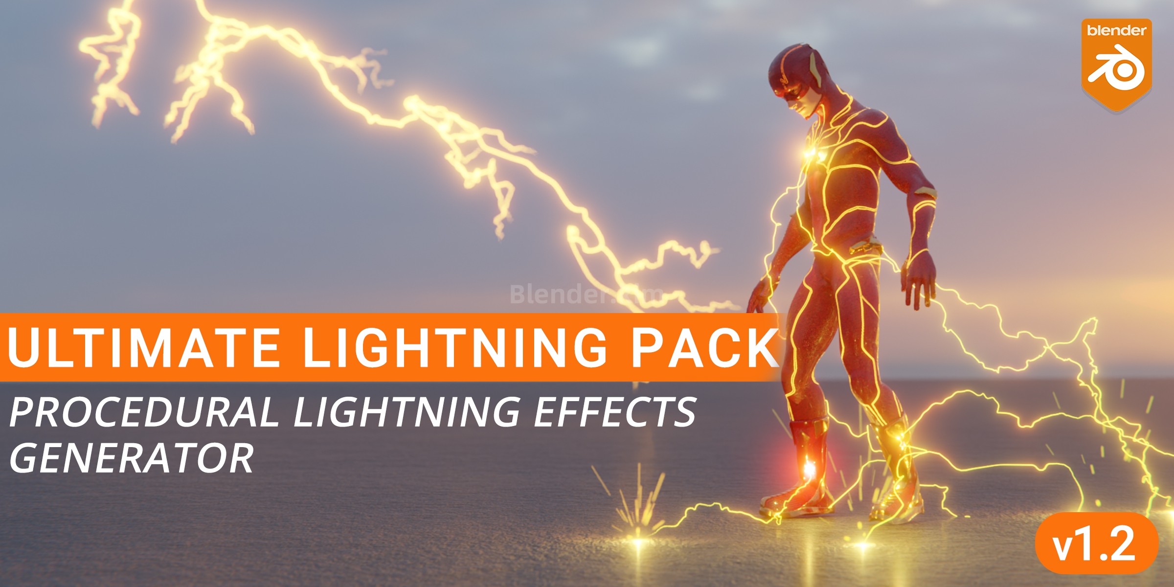 闪电预设 Ultimate Lightning Pack - Blender预设-魔酷网