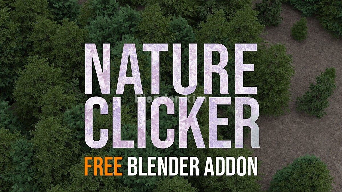 粒子控制模型摆放预设 Nature Clicker - Blender预设-魔酷网