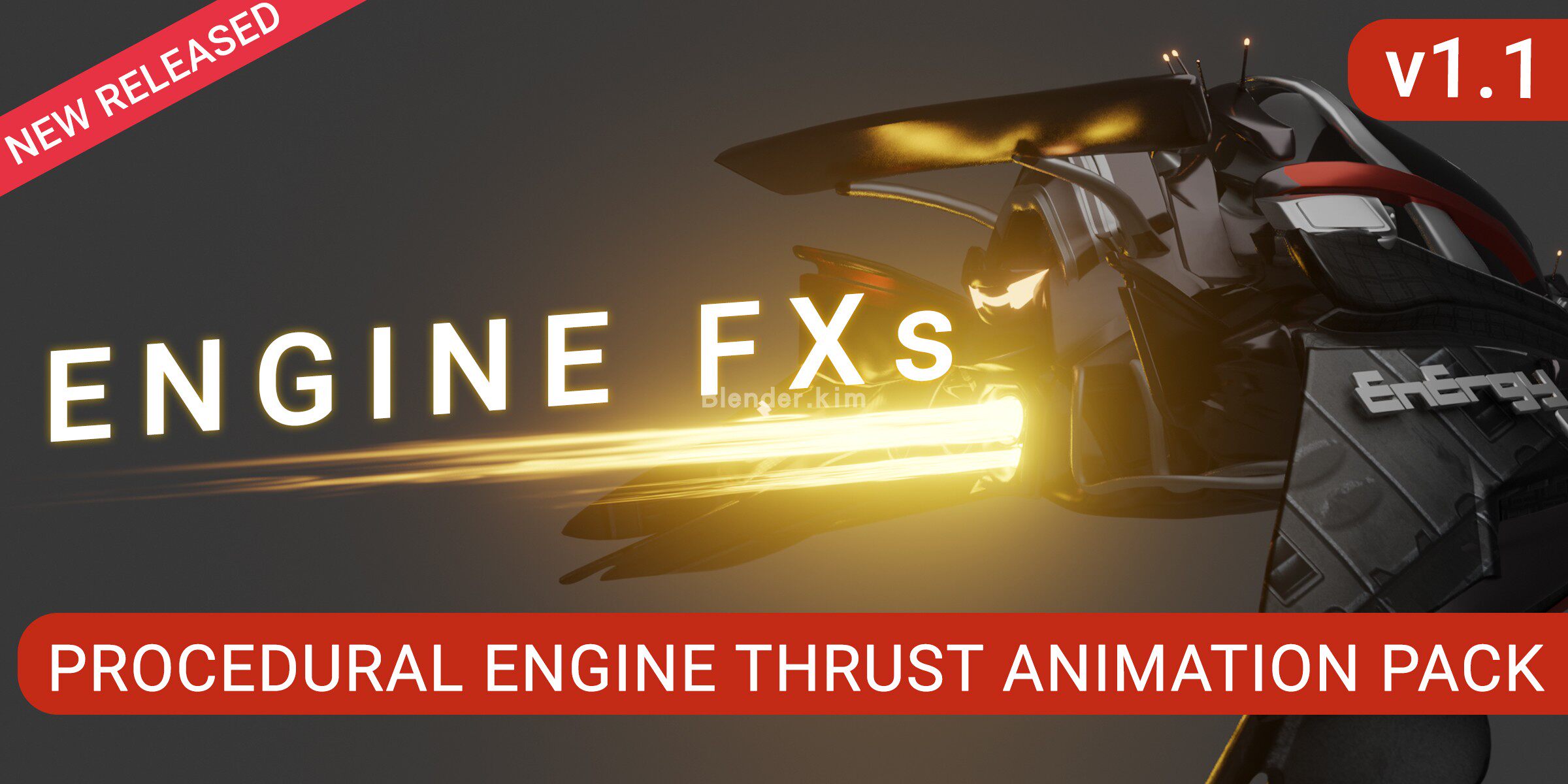 引擎喷发预设 Engine FXs - Blender预设-魔酷网