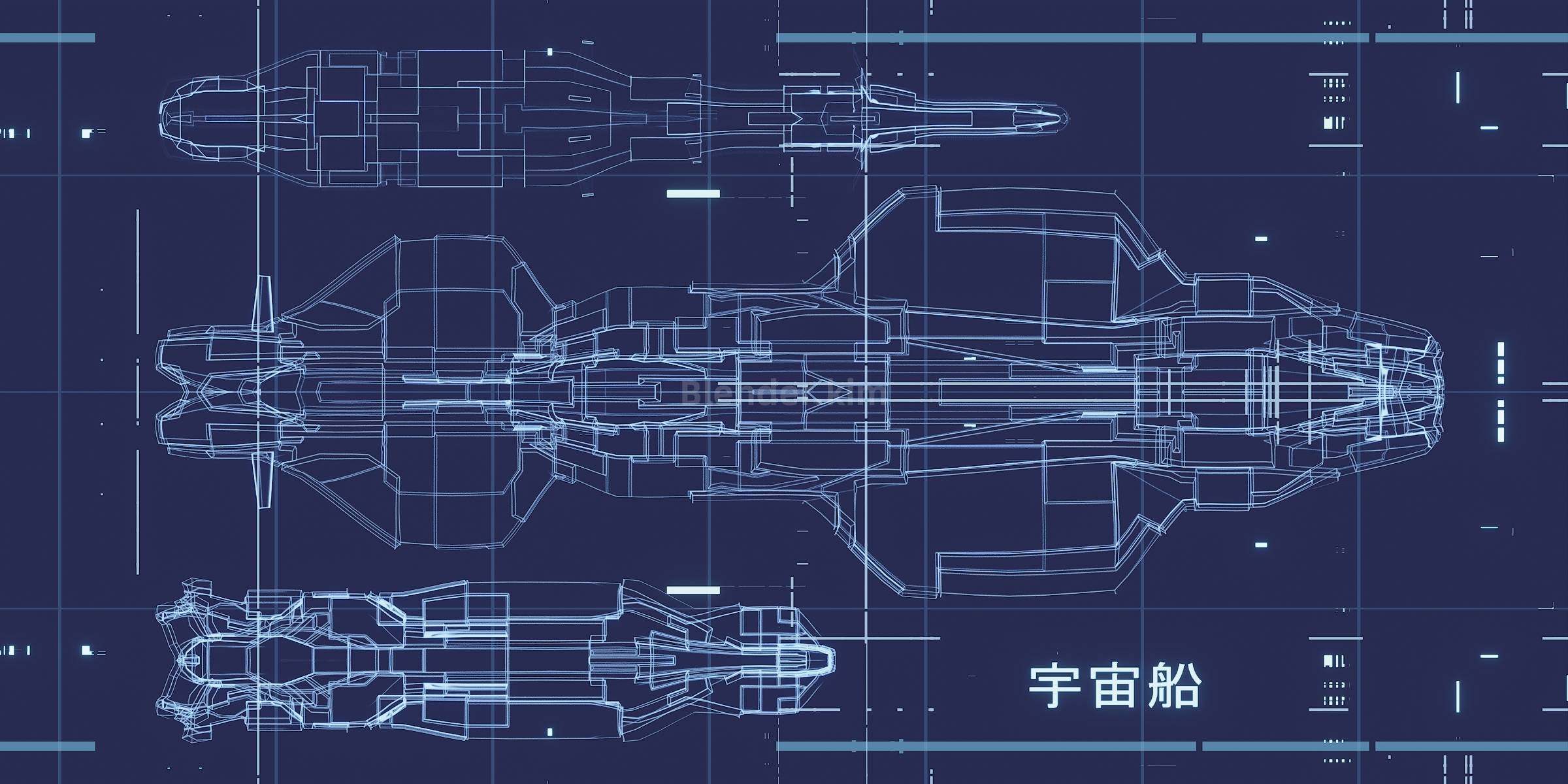随机星舰预设Random Starship – Blender预设-魔酷网