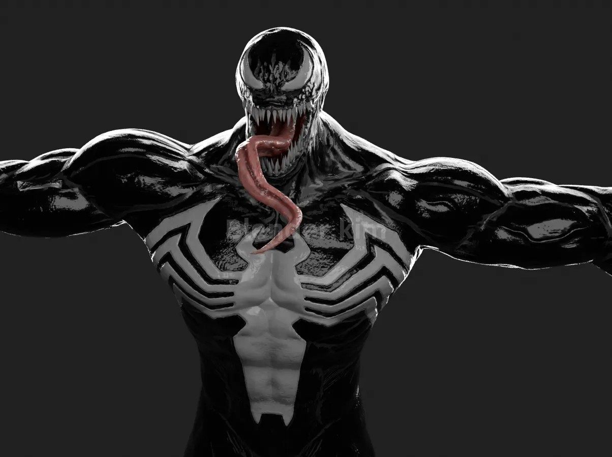 venom—3D模型—带骨骼绑定-魔酷网