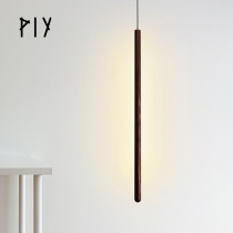 PIY chandelier light and luxurious modern minimalist bedroom guest restaurant atmosphere light creative Nordic solid wood integrated LED bedside lamp