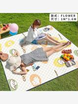 Portable moisture-proof picnic mat ultrasonic lawn cushion outdoor camping spring outing mat three-layer thickened picnic mat