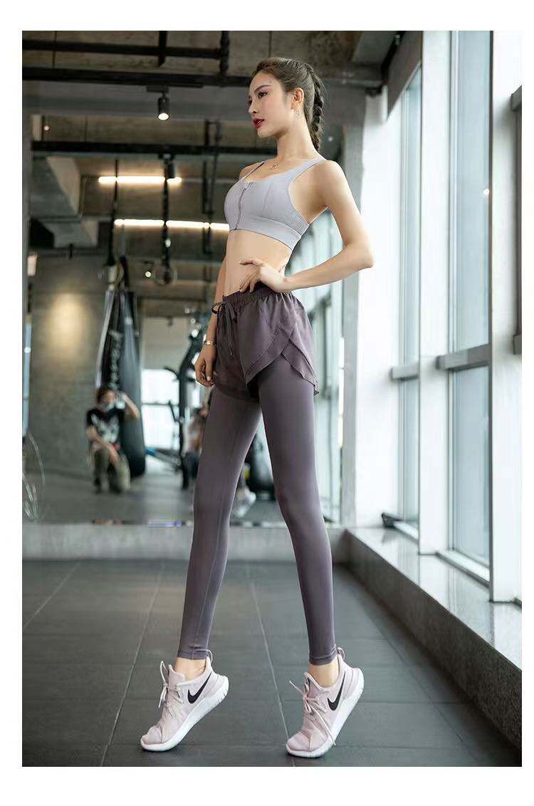 Одежда для йоги 运动套装女夏季薄款宽松大码短袖速干上衣专业健身房晨跑步瑜伽服 OTHER