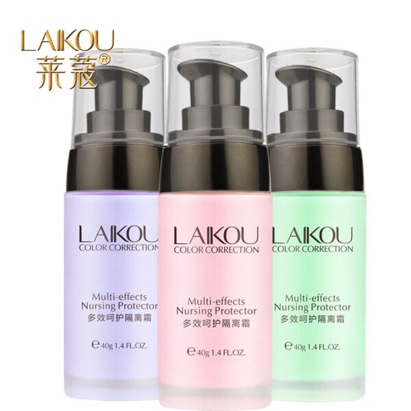 Lacco Multi-Effect Nursing Cream 40g Red Green Purple Waterproof, Anti-Sweat Concealer, Anti-Radiation, Brightening Primer