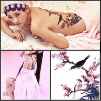 Plate Womans workshop Magpie Red Plum Movie Nicknamed the Costume Waterproof Tattoo Sticker Body Color Plotter