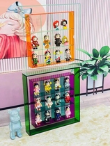 Bubble Mart Blind Box Storage Display Rack Doll Storage Box Colored Acrylic Figure Display Wall-Hangable Photo Frame