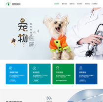 Pet Hospital dog beauty foster care enterprise template website finished construction site WeChat Computer mobile website