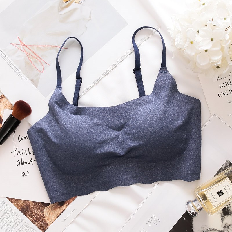 (Đặc biệt) womens đồ lót thường Bra thoải mái đánh dấu loại điều chỉnh thu thập áo ngực nhỏ mỏng thể thao trẻ.