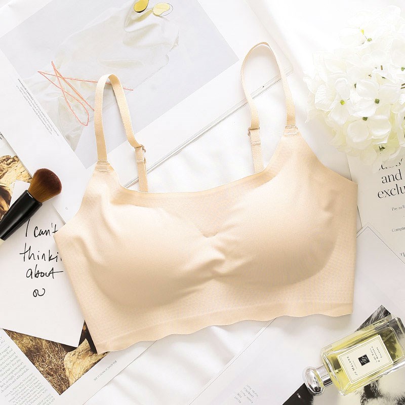 (Đặc biệt) womens đồ lót thường Bra thoải mái đánh dấu loại điều chỉnh thu thập áo ngực nhỏ mỏng thể thao trẻ.