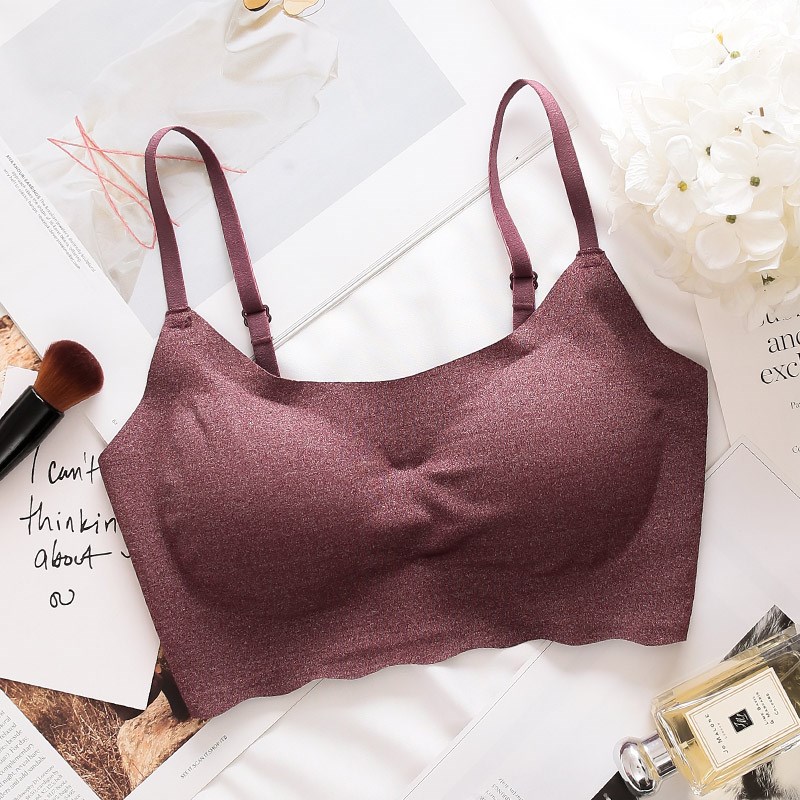 (Đặc biệt) womens đồ lót thường Bra thoải mái đánh dấu loại điều chỉnh thu thập áo ngực nhỏ mỏng thể thao trẻ.