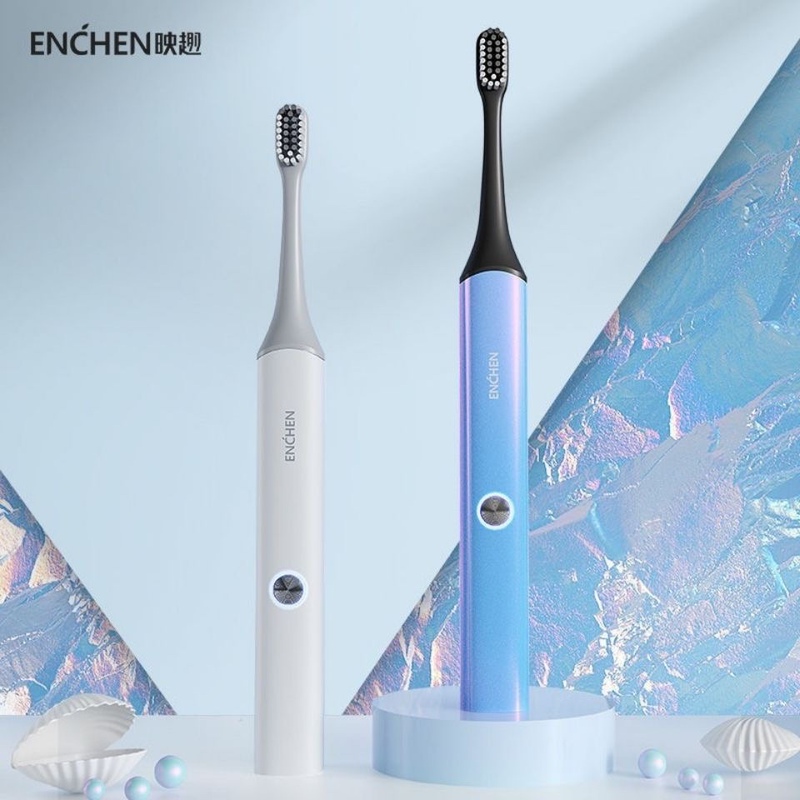 Compatible with Yingqu Enchen Electric Toothbrush Head Aurora T2 Original Replacement [Pack of 4]