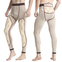 2021 self-heating lamb suede warm pants with velvety lengthened kneecap autumn pants winter men hitting bottom high waist sweater pants