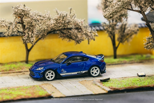 Tarmac Works Модель автомобиля HKS Toyota GR86 Blue Metallic 1:64