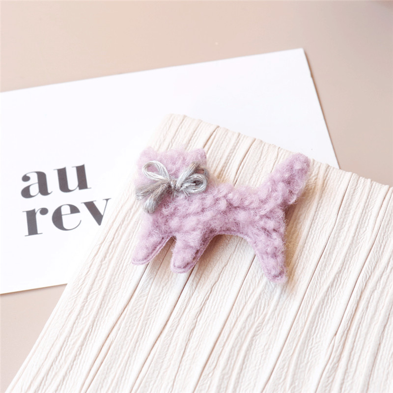 Hàn Quốc phụ kiện tóc mềm dễ thương dễ thương len len kẹp tóc clip trên clip hoạt hình bangs clip trẻ em tóc thẻ kẹp càng cua 5 răng