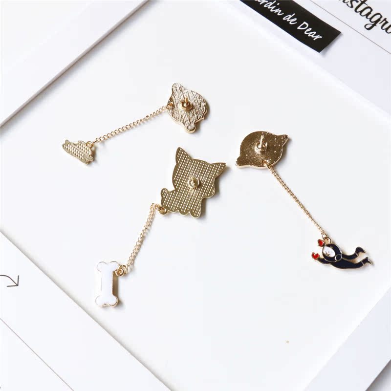 Nhật Bản và Hàn Quốc Túi sinh viên pin pin dễ thương trâm cài huy hiệu trâm cài cổ áo phiên bản Hàn Quốc của trang sức nữ - Trâm cài cài áo chanel