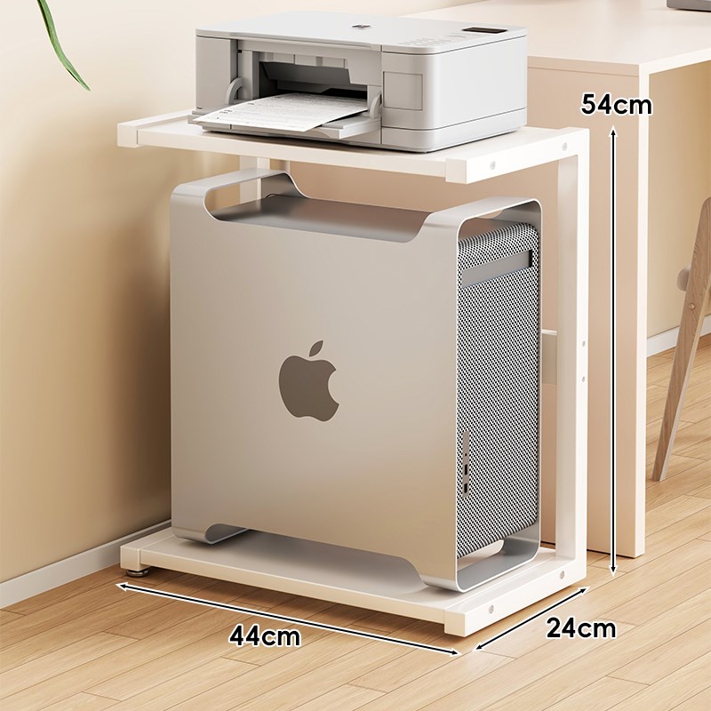 Desktop computer host bracket Home office floor-standing double-layer storage rack sorting chassis pallet base storage