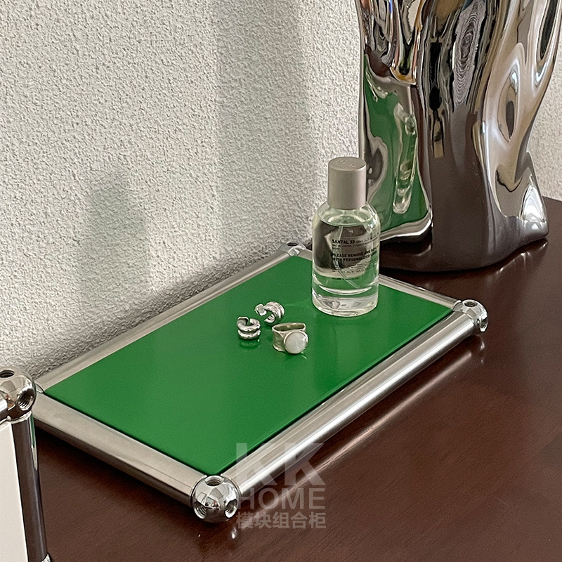 In wind all stainless steel module combination of Klein blue-green multicolor display tray