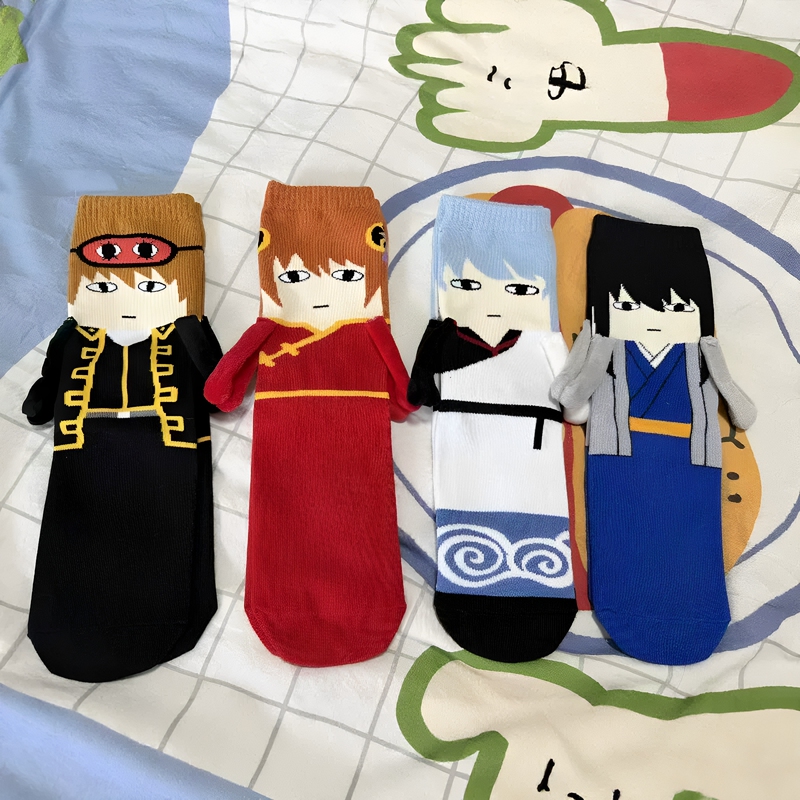 Who Is Really Wearing the Gintama Socks? Just Soul Series Anime Collaboration Socks, Japanese Mid-Calf Socks Who Is Really Wearing the Gintama Socks? Just Soul Series Anime Collaboration Socks, Japanese Mid-Calf Socks