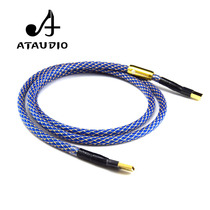 ATAUDIO Palanda Silver Plated USB Cable Decoder Sound Card Cable DAC Data Cable Square Port Fever USB Cable A- B