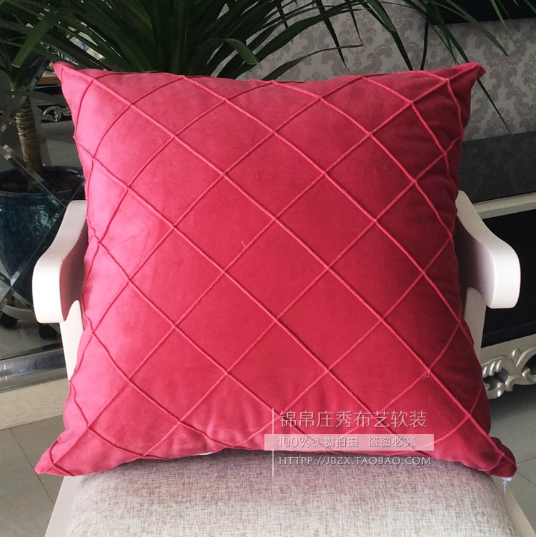 Gối châu Âu cao cấp đệm sofa tân cổ điển hậu hiện đại đa năng đơn giản Phong cách gối châu Âu flannel ánh sáng sang trọng ghế lười sofa