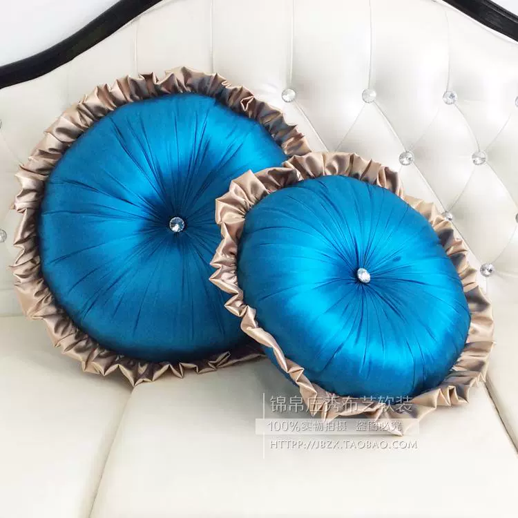 Continental quay vòng gối pha lê khóa bí ngô gối đệm sofa nhiều màu gói vận chuyển vòng gối của châu Âu - Trở lại đệm / Bolsters gối tựa lưng trên giường