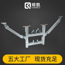 Qiongkai galvanized bridge fire complete set of single and two-way pipeline corridor C-shaped steel support arm Solar seismic bracket