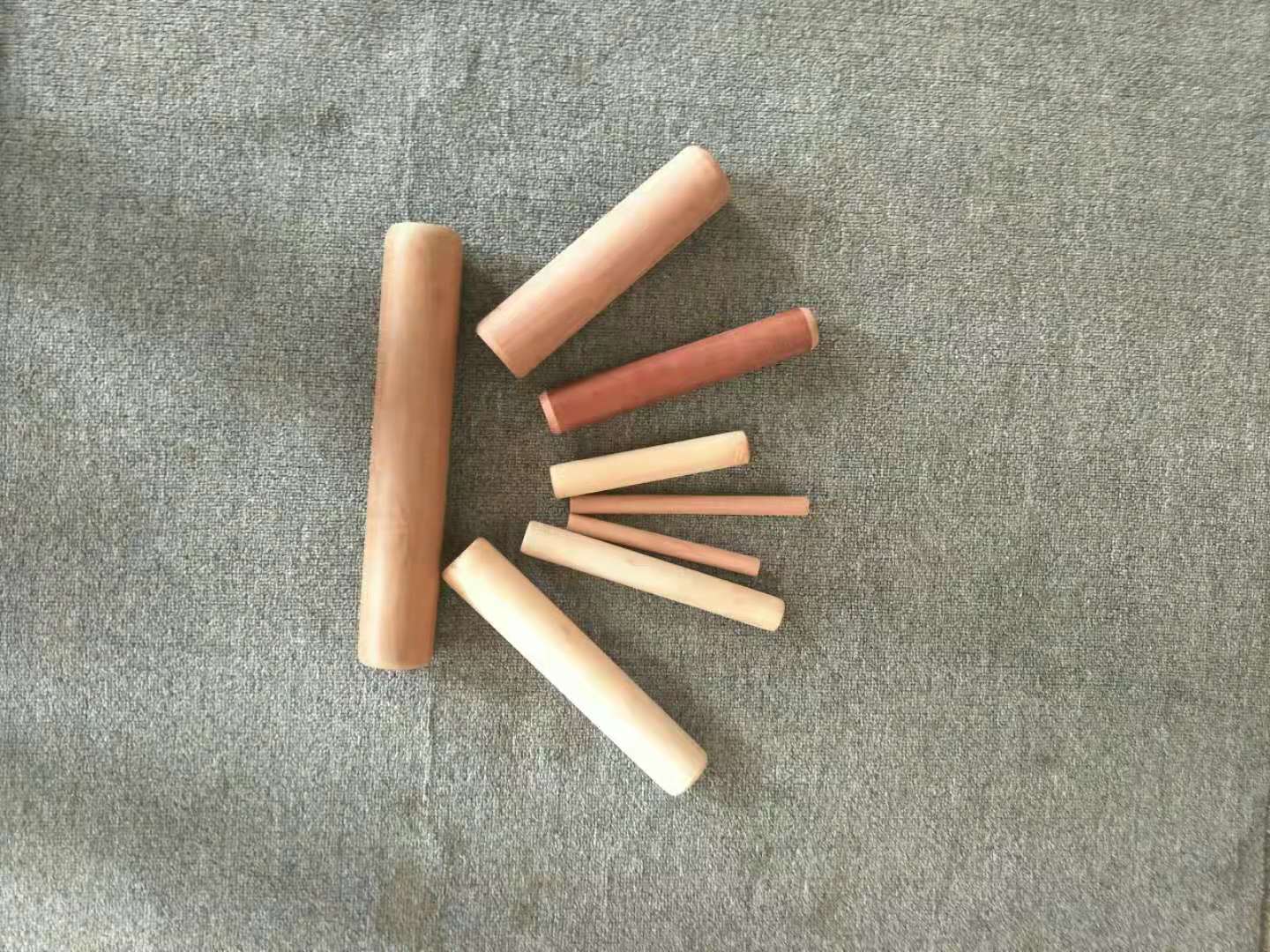 Various short wooden rod rod rod rod rod rod fitness rod short round wooden rod short size log rod