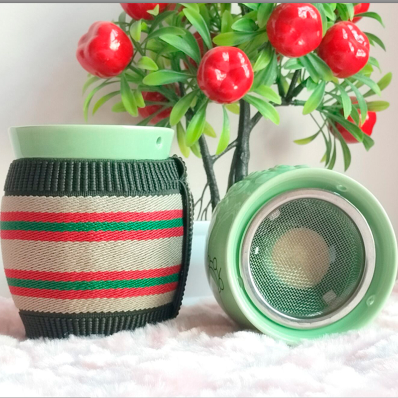 Double-layer ceramic moxibustion pot scraping cup warm moxibustion magic moxibustion pot moxibustion device fool moxibustion moxibustion device hanging moxibustion device warm moxibustion box