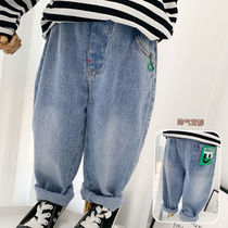 Boys Leisure Pants Han Edition 2022 Spring Fashion New Fried Street Pants Harlen Pants Spring Stretch Stretch Stretch Stretch Summer