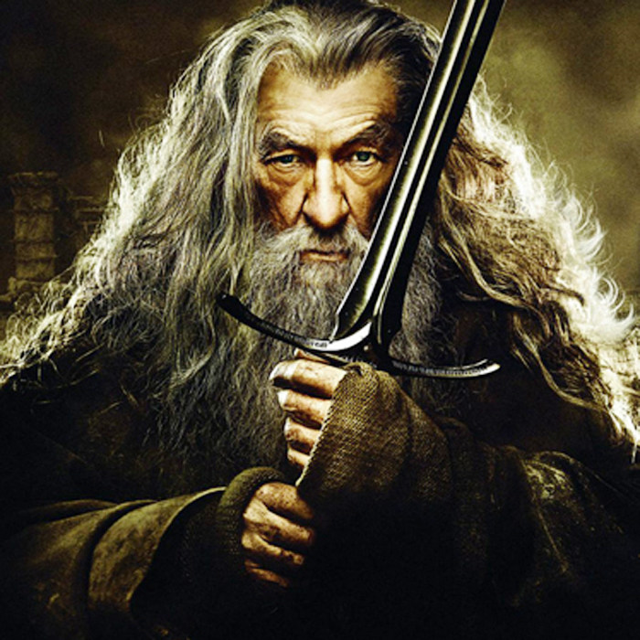 Giant Yusuu fashion wig Gandalf with the same wig Cosplay performing special wigs