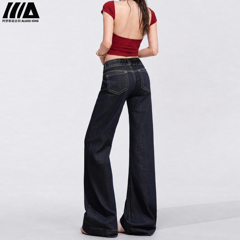 Aros Super Trendy Low-Rise Flared Jeans for Women, Autumn 2026 New Style, Original Color, Slimming, Non-Tight Flared Pants Aros Super Trendy Low-Rise Flared Jeans for Women, Autumn 2026 New Style, Original Color, Slimming, Non-Tight Flared Pants