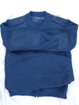 Thicken-duvet clothes blue male fluff suit Winter cold-proof zipper clothes