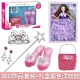 Trẻ em Dream Princess Set Vương miện Trang sức Dress Up Chơi Princess Crystal High gót đồ chơi cho bé 1 tuổi