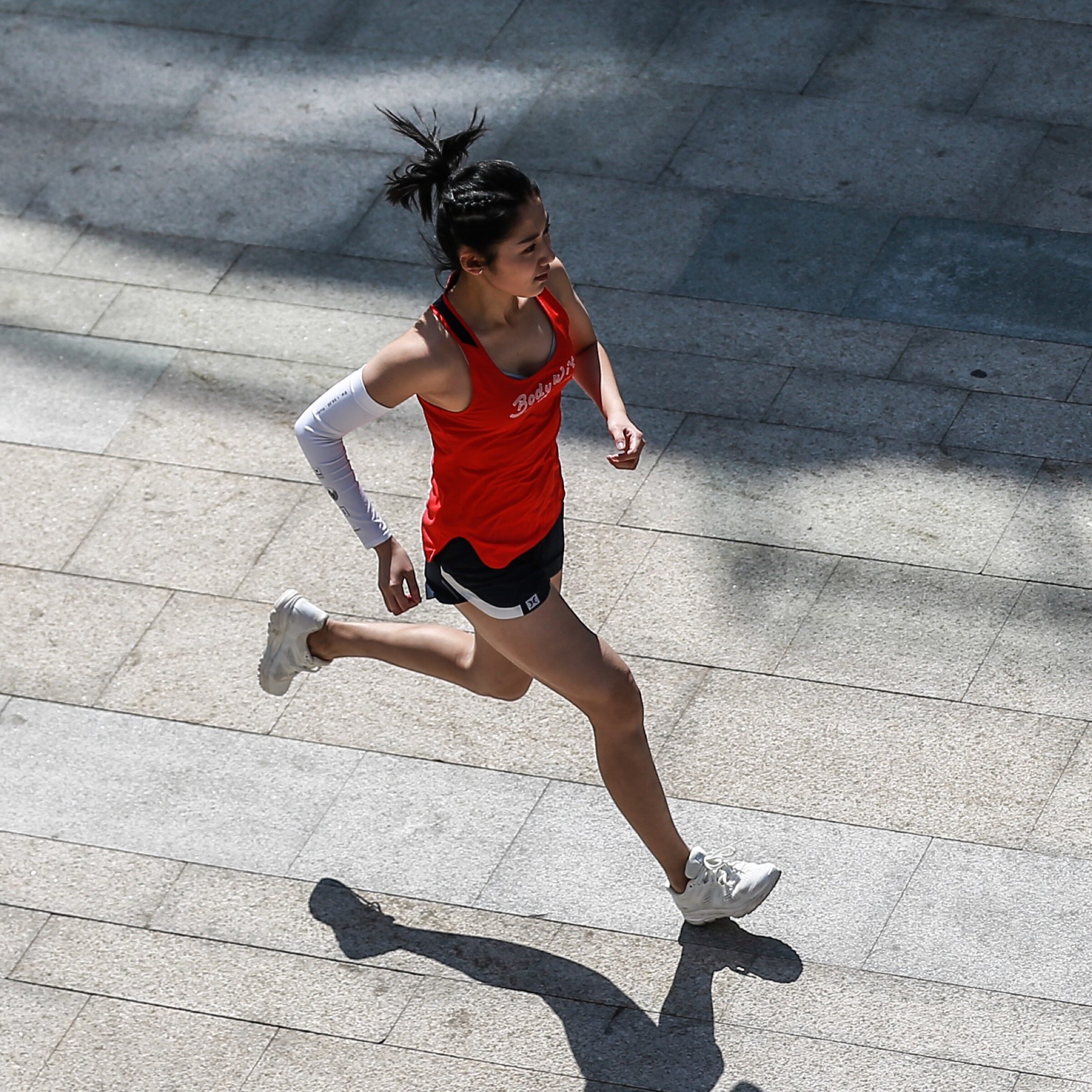 Body Wisdom BODYWIT Women's Running Vest Crimson Red Quick-Drying Ultra-Light Mesh Sports Fitness Breathable Summer