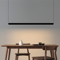 Minimalist led strip chandelier Restaurant bar Modern designer word office study line Light luxury lamps