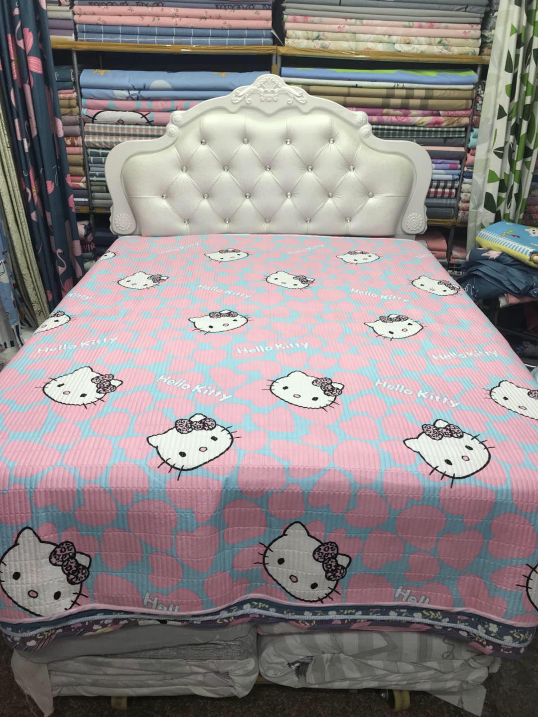 Dongdong vải 1985 giường đôi cover bí mật quilting mật độ cao rửa vải trải giường không có khả năng bóng không phai