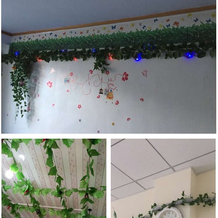 Mô phỏng dây leo trang trí mây giả hoa nho ống hoa nho cây xanh trần cây nhựa nhựa lá cây xanh - Hoa nhân tạo / Cây / Trái cây cây xương rồng giả