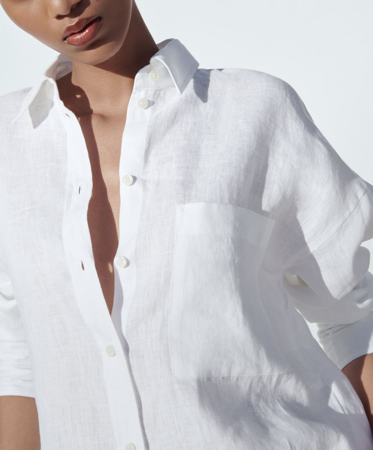 315g Weight Long Sleeve Sleeve Length Single Breasted Placket Type Regular Sleeve Sleeve Type Cotton and Linen Fabric Type Long Top Length Blouse Tops Type Daily Occasion Shirt Collar Neckline Loose Fit Type Solid Color Pattern Summer, Spring Season Women's Gender Casual Style Wholesale Women's Casual Solid Color Long Sleeve Blouses 2