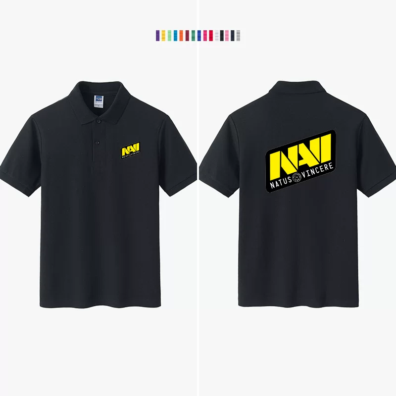 Команда Natus Vincere сервис CSGO контр-терроризм е-спорт DOTA2 украинская команда Navi футболка POLO, превращенная в короткую