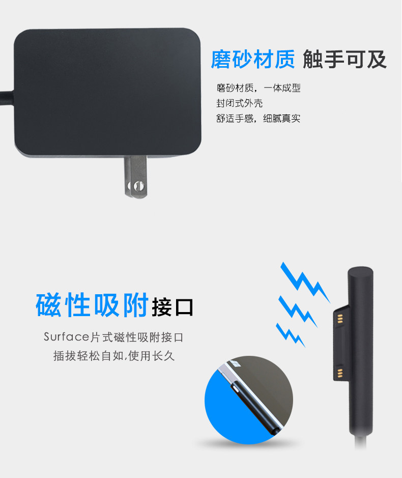 Microsoft surface original charger head pro book go portable power adapter 12v15v repair