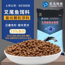 Tianma cattail fish feed catfish cattail floating water granular material freshwater fish feed high protein aquaculture special