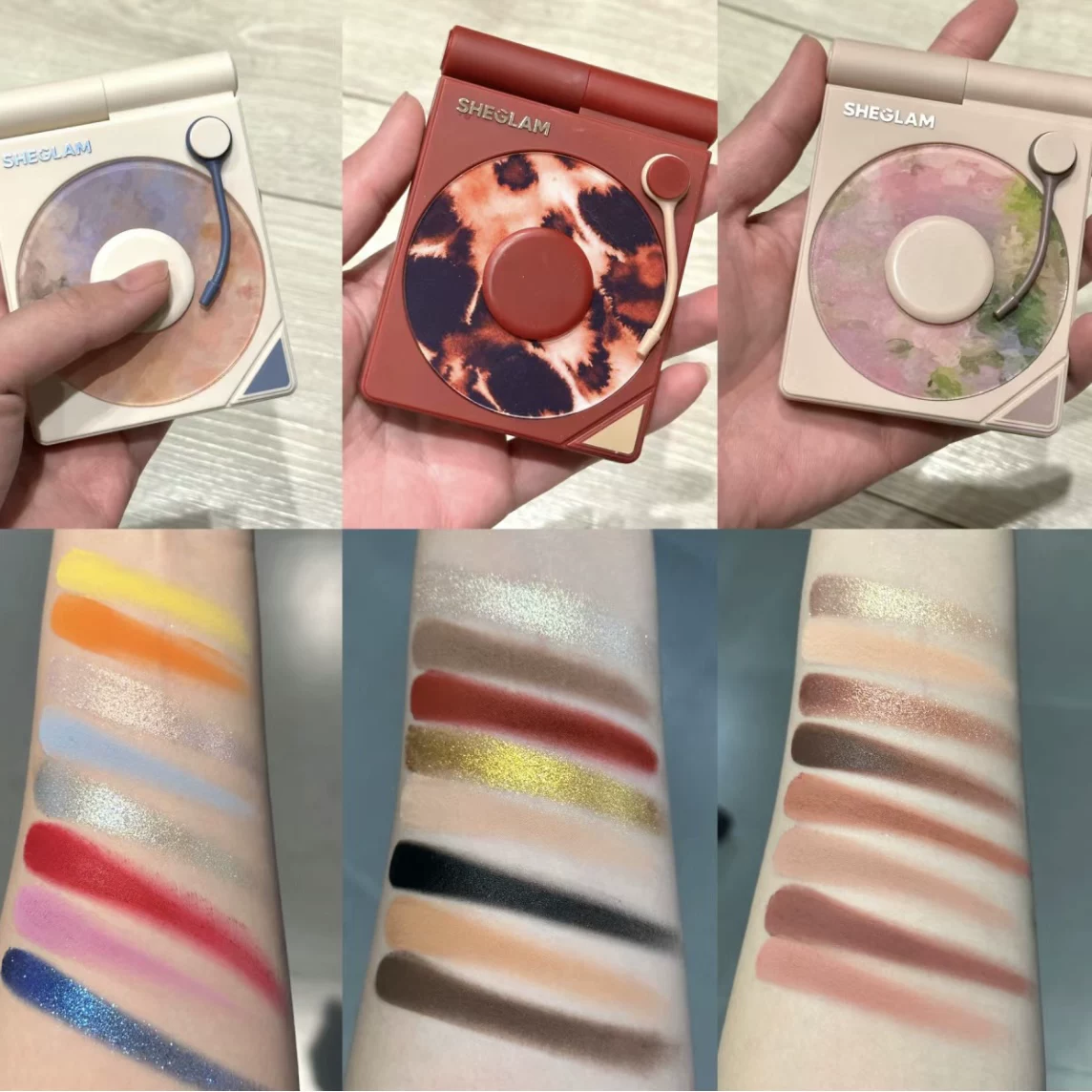 Малый запас! Американский SHEGLAM Record Eye Shadow Rose Sonata/Me Crazy/Sunkissed