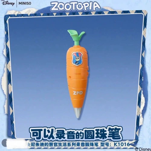 MINISO Жизнь полицейского Джуди, ручка для записи Zootopia, ручка-морковка/ручка для детоксикации