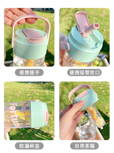 Высококачественный вместительный и большой стакан со стаканом, пластиковая кофейная чайная чашка, 2023