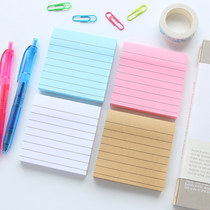 Korean stationery cute creative Macaron color post-it note N times paste student stripe sticky note paste sticky note book