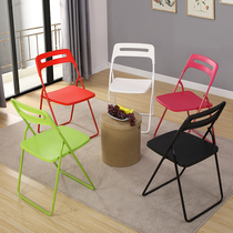 Plastic face folding chair office chair folding chair conference chair student chair backrest folding chair backrest chair