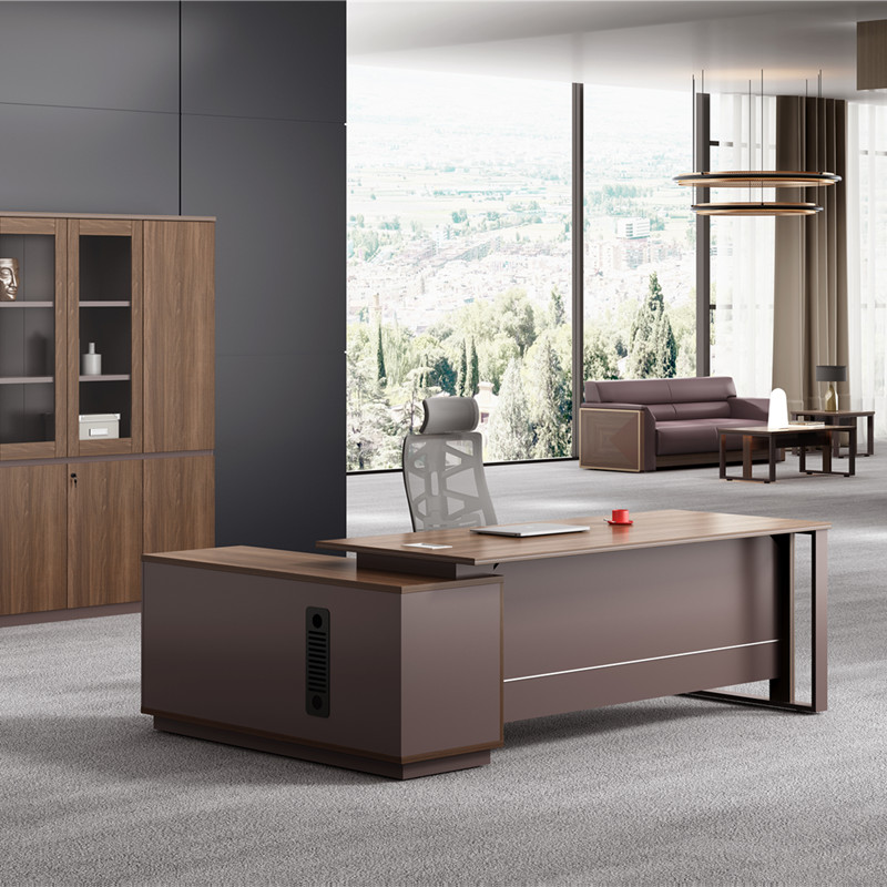 Zhongshan Aum Office Furniture Steel Wood Middle Class Table With Attached Cabinet Competent Table Red Oak Coffee Modern Brief 1 8 m-Taobao